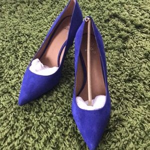 Banana Republic Blue Suede High Heeled Shoes